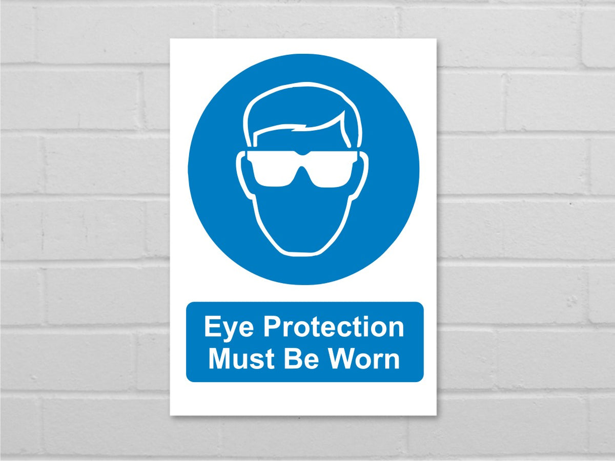 goggles must be worn sign Eye Protection must be worn sign – Blackwater Graphics