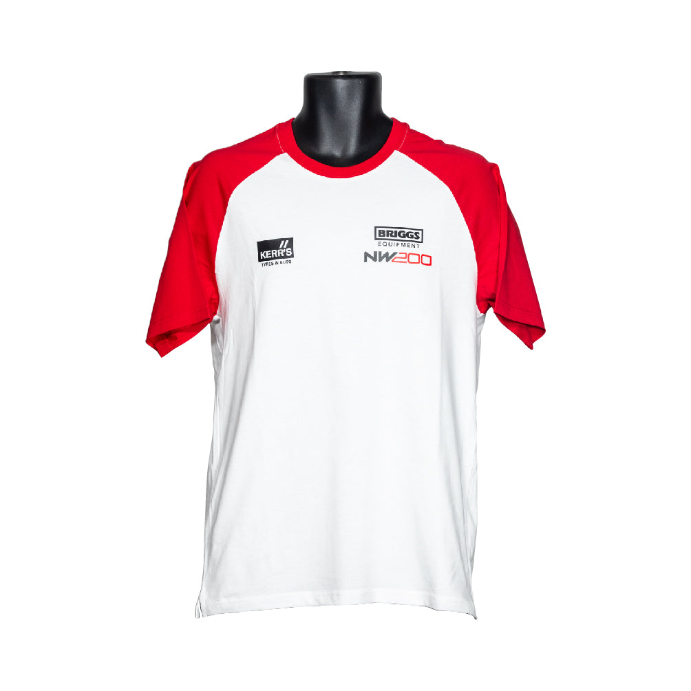 NW200 White & Red T-Shirt