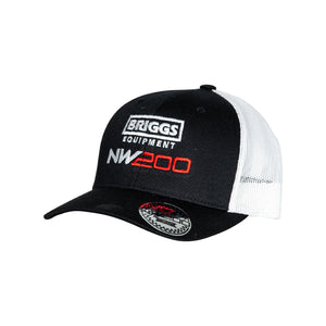 NW200 Black & White Trucker Cap