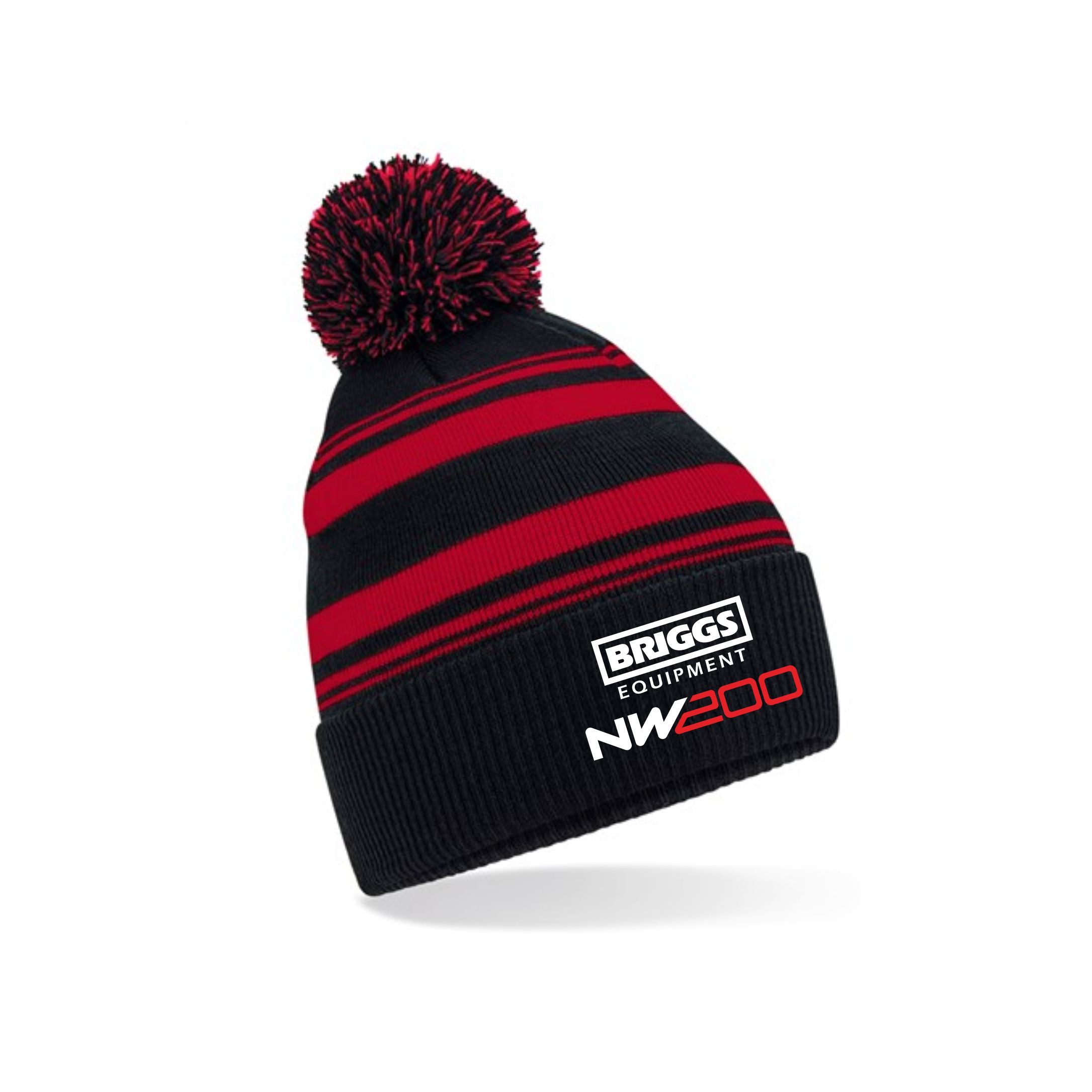 NW200 Stripey Bobble Hat