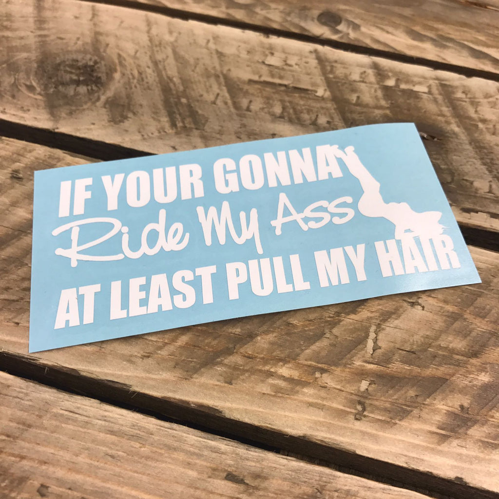 If You're Gonna Ride My Ass