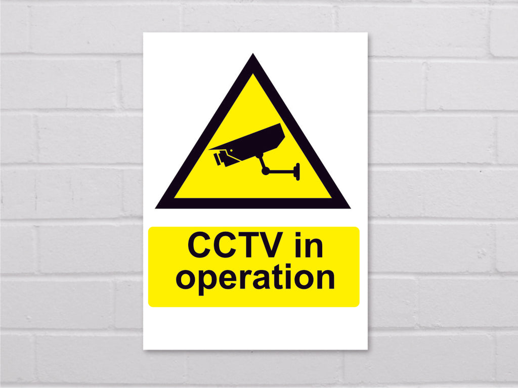 CCTV in operation sign