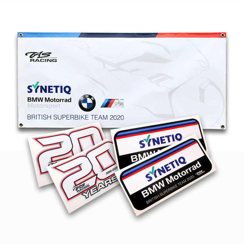 SYNETIQ BMW Garage Banner & Sticker Bundle