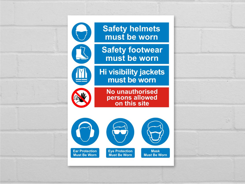 Safety in work signs