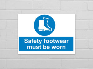 Safety footwear sign