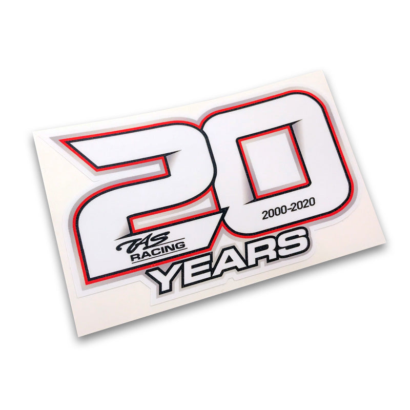 TAS Racing 20 Years Sticker